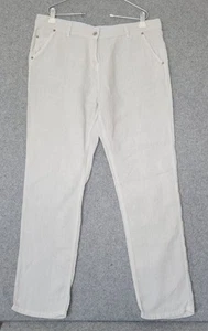 Poetry Leinenhose Damen 14 beige 100% Leinen gerades Bein leicht Sommer - Bild 1 von 20