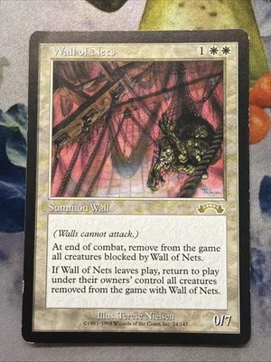 1x Wall of Nets- Exodus- MP- Mtg Magic The Gathering- Free Shipping - Image 1 of 2