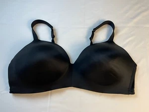 Lane Bryant Cacique Bra 46DDD Black Lightly Lined T-Shirt No Wire Wireless - Bild 1 von 8