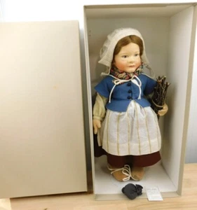 HTF R. John Wright Gretel Brinker Felt Doll 234/350 in Box 1990s Limited Edition - Picture 1 of 10