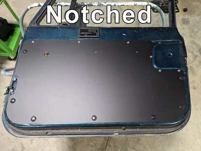 Алюминиевые дверные панели — подходят для Jeep CJ7 и YJ — пара передних — с порошковым покрытием - Изображение 1 из 4