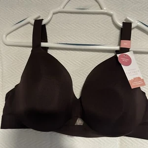 Cacique leicht gefütterter dunkelbrauner BH mit voller Abdeckung 38C Neu mit Etikett - Bild 1 von 3