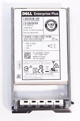 DELL Y2M2R 0B32212 1.92TB 12G 2.5" SAS SSD HUSMR1619ASS200 COMPELLENT 80% LIFE - Image 1 of 3
