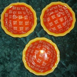 Lot of 3 The Pioneer Woman Jewel Geo Burst Melamine Dip Dipping Bowl  - Picture 1 of 1