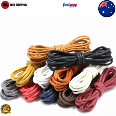 Lacets Cirés En Coton De Qualité Supérieure Fins Et Ronds 2 5 Mm Pour Robe S /