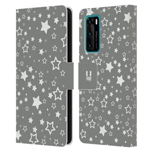 HEAD CASE DESIGNS SILVER HOLIDAY LEATHER BOOK WALLET CASE FOR HUAWEI PHONES 4 - Picture 1 of 7