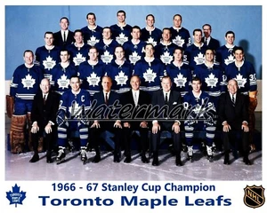 NHL 1966 - 67 Toronto Maple Leafs Team Picture Cup Champs Color 8 X 10 Photo  - Picture 1 of 1