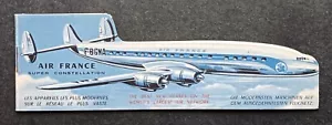 Brochure AIR FRANCE SUPER CONSTELLATION - 4 POSTI E LETTI VEDUTE TAGLIATE 12 PAGINE - Foto 1 di 8