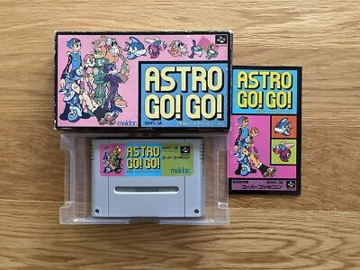 Astro Go! Go! JPN Super Nintendo Famicom SNES SFC Boxed Great Game Rare! - Image 1 of 4