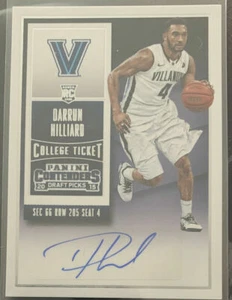Darrun Hilliard Villanova Basketball Panini Rookie autograph card Jay Wright NBA - Picture 1 of 1