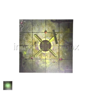 BBDB19 SALLE CARRE 4x4 GRILLE VERT TERRAIN DUNGEON BOWL BITS - Imagen 1 de 1