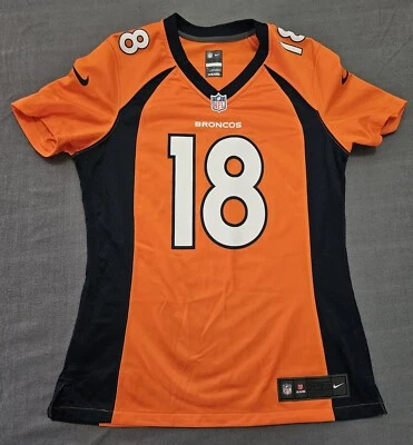 Camiseta deportiva naranja Nike On Field de los Denver Broncos NFL para mujer S Peyton Manning #18 Foto 1 de 4