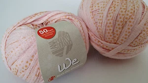 450 g We Lana Grossa Fb 301 rosa  100 % Baumwolle Bändchengarn Stricken Rest - Bild 1 von 3