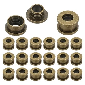 5mm1/5 inch Solid Brass Hole Eyelets 20 Pcs Flat Self Backing Grommets with W... - Picture 1 of 6