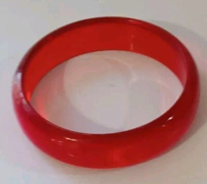 Brazalete Brazalete Rojo Vintage 3/4" Ancho 9" Alrededor - Imagen 1 de 6