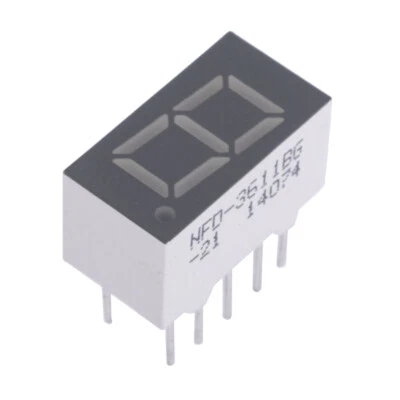 4/8x LED 7-Segment-Anzeige Super Bluish Grün KLS9-D-3611BG-21 568nm  - Bild 1 von 4