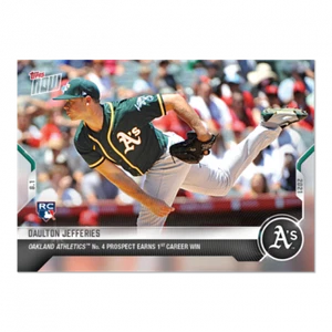 Daulton Jefferies - 2021 MLB TOPPS NOW Card 603 Rookie RC debut top Prospect win - Picture 1 of 2