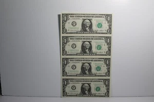 1985 $1 FD 4 Note Sheet - Picture 1 of 2