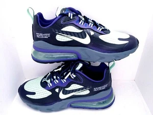 MENS Nike Air Max 270 React Future Swoosh Black Green Purple CT1617-001 SZ 10.5 - Picture 1 of 12