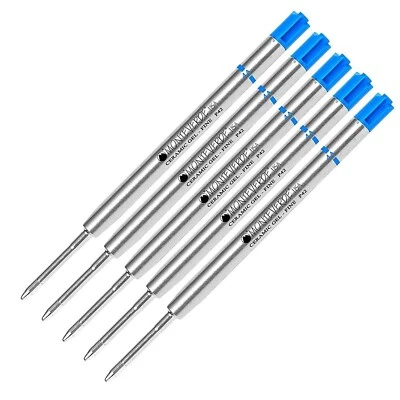 5 Pack, Monteverde Ballpoint Parker Style GEL Pen Refill, Fine Point, Blue ink - Image 1 of 2