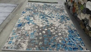 LIGHT BLUE 6'-7" X 9'-2" Back Stain Rug, Reduced Price 1172622308 MNC225E-6 - Picture 1 of 4