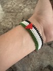 (HANDMADE) Palestinian flag bracelet