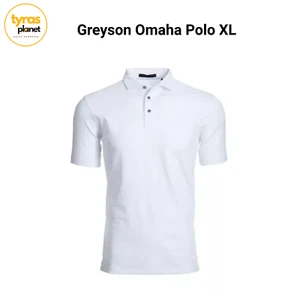 New Men Greyson Omaha Polo Golf Shirt (MCLSCK10-100)  New NWT White XL - Picture 1 of 4