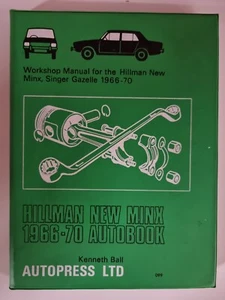 AUTOPRESS WORKSHOP MANUAL Hillman Minx Singer Gazelle 1966-70 Ball Autobook - Picture 1 of 4