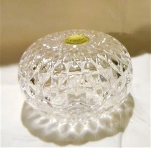 Cristal France Round Crystal Trinket Box - Picture 1 of 3