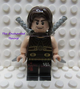 Lego Minifig Prince of Persia Dastan with 2 Light Gray Swords - New - Picture 1 of 2