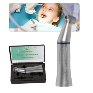 Dental Inner Water Spray Contra Angle Low Speed Handpiece Push Button NEW - Picture 1 of 9