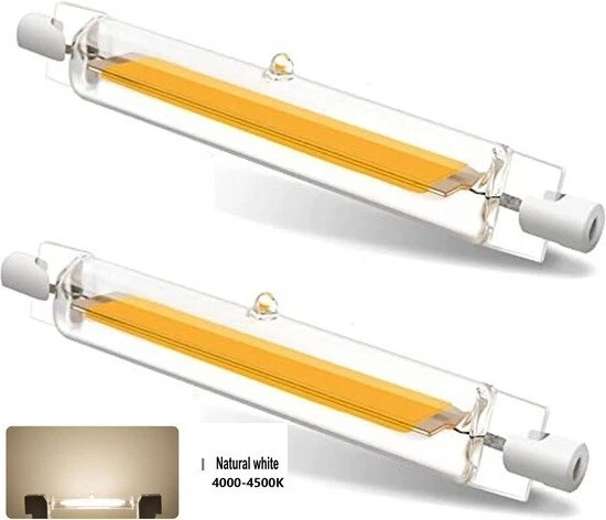 Lampada R7S Led 360° 78mm Dimmerabile Bianco Caldo 10W Rotondo Slim 16mm PAVIA - Immagine 1 di 1