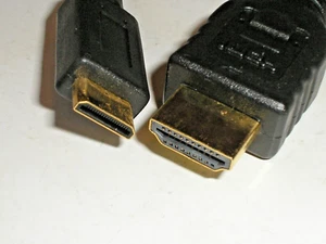 8" HDMI - Male/Mini-Male Adapter Cable High Speed with Ethernet 17704-*2 - Picture 1 of 8