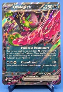 Juego de cartas coleccionables Pokémon Okidogi ex 036/064 2024 doble raro holograma fábula cubierta SVP CASI NUEVO - Imagen 1 de 3