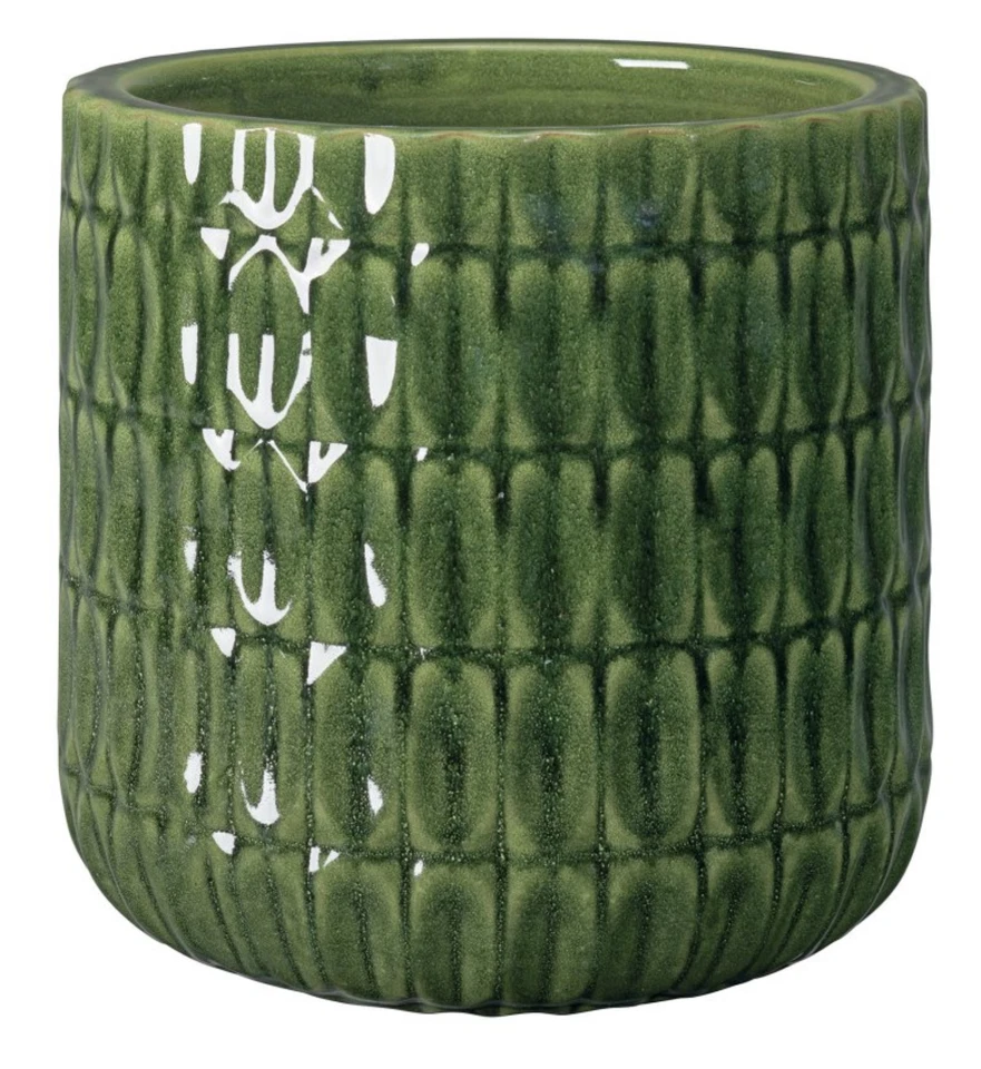 DEROMA VASO NARANJAS TERRACOTTA SMALTATA VERDE STILE E VERSATILITÀ PER OGNI AMBIENTE