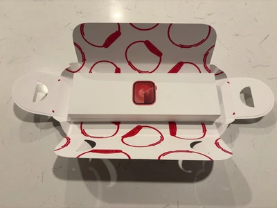 Apple Watch Series 9 45mm Product RED  Red Sport Band A2980 - Image 1 of 3