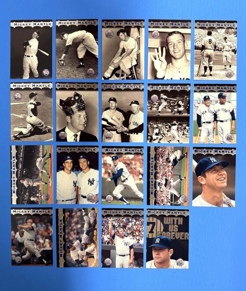 MICKEY MANTLE ~ 1996 Topps Stadium Club Commemorative Set (1-19) ~ YANKEES HOF - Image 1 of 4