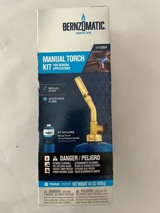 Bernzomatic Manual Torch Kit WK2201 Manual start Torch Adjustable Flame New - Picture 1 of 8