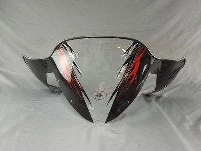 Polaris 11.5" Midsize Snowmobile Windshield,  IQ, Clear/ Black - Image 1 of 4