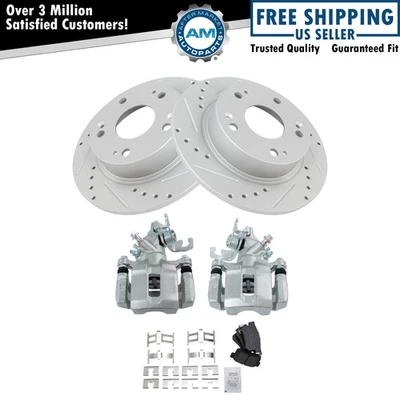 Rear Brake Pad & Rotor Kit Fits 2004-2008 Acura TSX 2003-2007 Honda Accord - Image 1 of 4