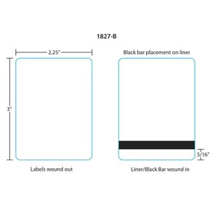 Hobart Printer Labels 1827-B for Ultima 2000 3.0" Blank, 5x, 2800 Labels/Roll - Picture 1 of 1