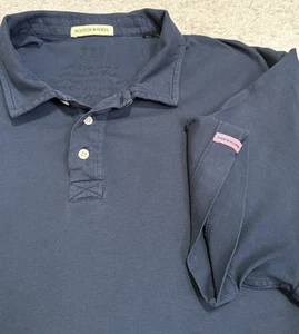 Scotch & Soda Polo Shirt Mens Size XL Blue Golf Short Sleeve Top Organic Cotton - Picture 1 of 17