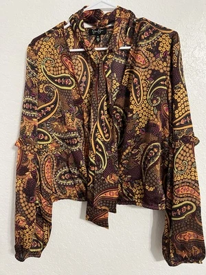 Blusa Jessica Simpson Top Mujer Marisol Estampado Floral Multicolor Talla XL #135 Foto 1 de 4