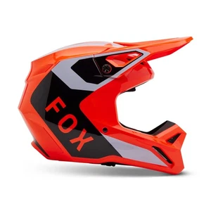 Fox Racing Youth V1 Lean Helmet (Fluorescent Orange) (Youth Medium) 33046-824-YM - Picture 1 of 10