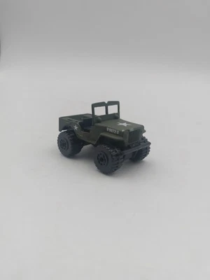 Vintage 1981 Matchbox Superfast MB95 Diecast 1/59 Green Army Jeep 4X4 Read Desc  - Image 1 of 4