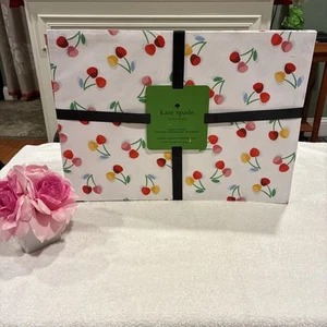 Kate Spade Placemats (4) Indoor/Outdoor Multicolor Cherries  New - Picture 1 of 8