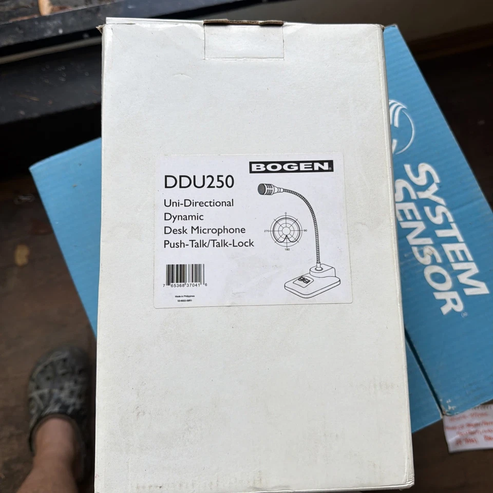 Bogen DDU250 Microphone Desktop Dynamic Gooseneck Podium Mic - Image 1 of 1