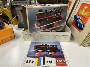 LEGO SYSTEM Ancien Réf. 117 Train Boîte d’origine avec notice + quelques pièces - Bild 1 von 17