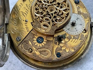 John Kent Butcher (London) 2 1/4” pair case verge fusee early 1800’s runs well - Picture 1 of 10