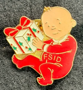 FUNDACIÓN FSID PARA EL ESTUDIO DE LAS MUERTES INFANTILES CARIDAD BEBÉ PIN INSIGNIA - Imagen 1 de 3